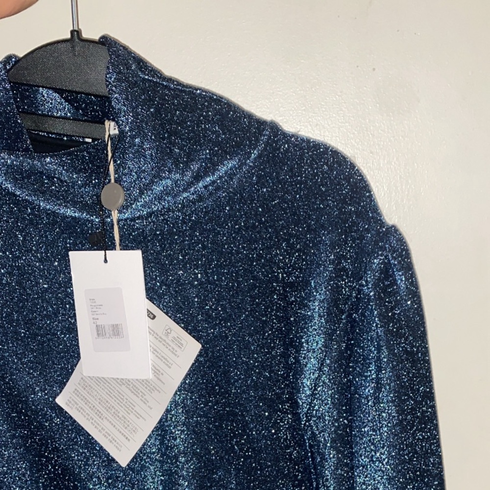 GANNI Lurex Yarn Blouse